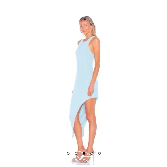 BARDOT Revolve The Fluffy Knit Asymmetrical Midi Dress Size XS - Image 3