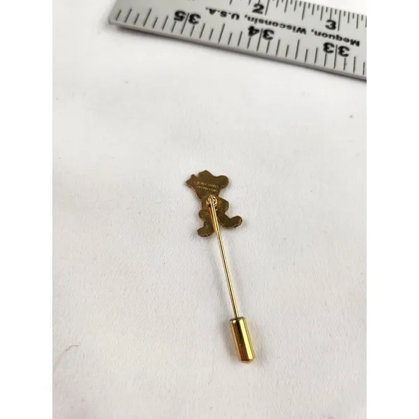 Vintage Walt DISNEY Mickey Mouse Stick Pin‎ Lapel Santa Christmas Holiday - Image 5