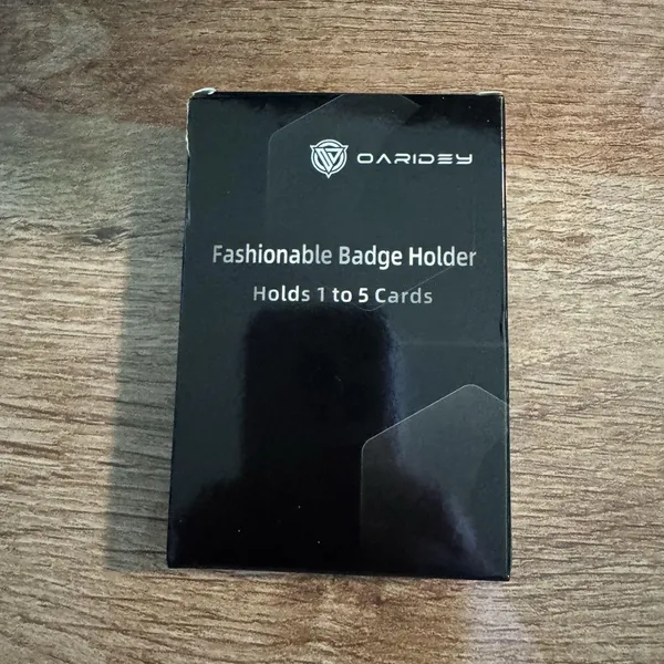Oaridey Carbon Fiber Badge Holder/Id Card Holder/Portable Travel Wallet with Man - Image 4
