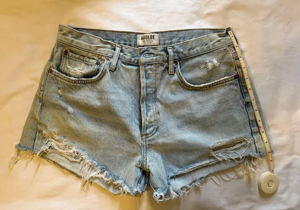 Cutoff Denim Shorts - Image 3