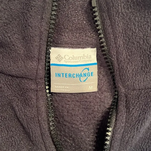 Columbia Jacket Womens Medium Black Fleece Mock Neck Interchange Full Zip - Image 8