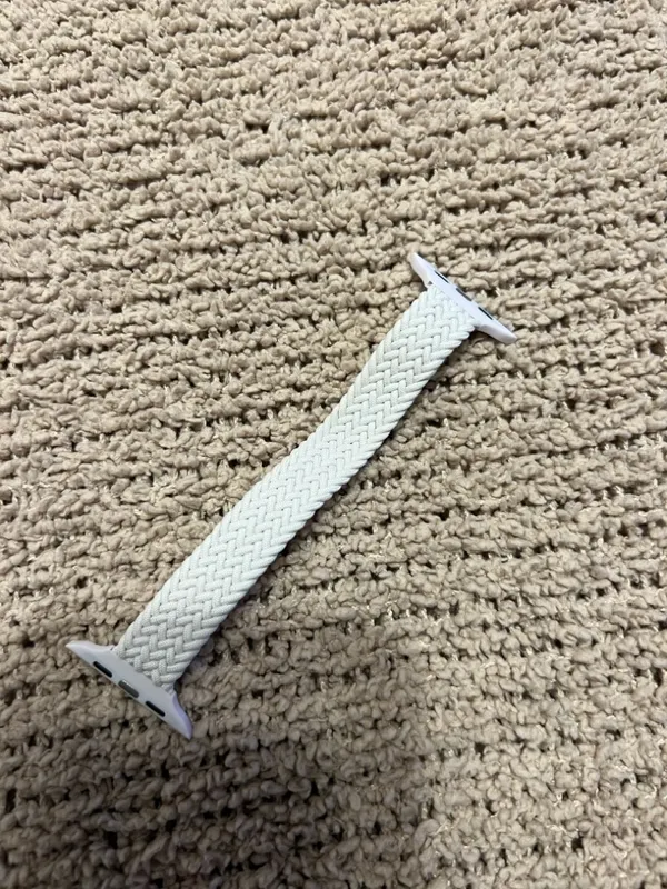 Apple White Braided Solo Loop Watch Band - Image 4