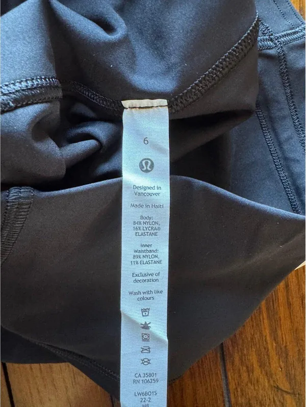 Lululemon Base Pace High Rise 23” Black Size 6 NWT - Image 6