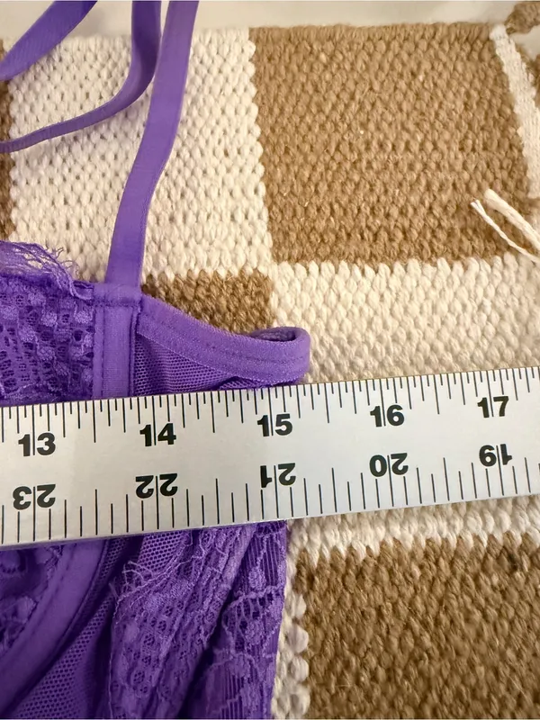 Urban Outfitters Out From Under Lace Purple Underwire Corset Top Bustier Coquett - Image 12