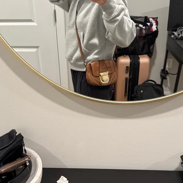 Michael Kors Brown Leather Crossbody Bag - Image 7