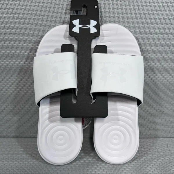 Under Armour White Ansa Women's Fixed Slides Size 9 SKU#33105 - Image 3