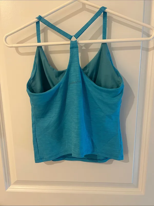 Outdoor Voices Teal Cross-Back Tank Top - Image 2