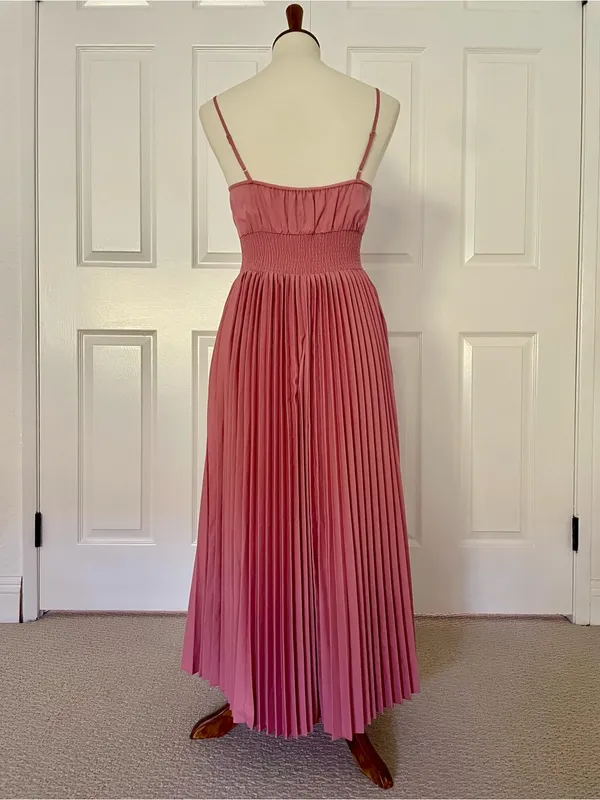 Nw/oT J. Crew Smocked Accordion Pleat Dress Size 2 - Image 2