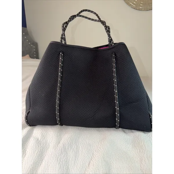 Large Neoprene Tote Bag Multipurpose Beach Bag with Inner Pocket for Women - Image 3