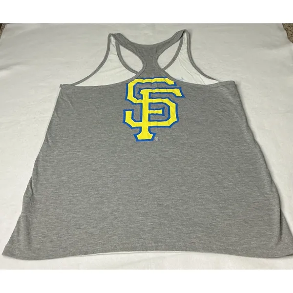Nike Dri-FIT San Francisco Giants Tank Top Gray Racerback MLB Women Large‎ - Image 2