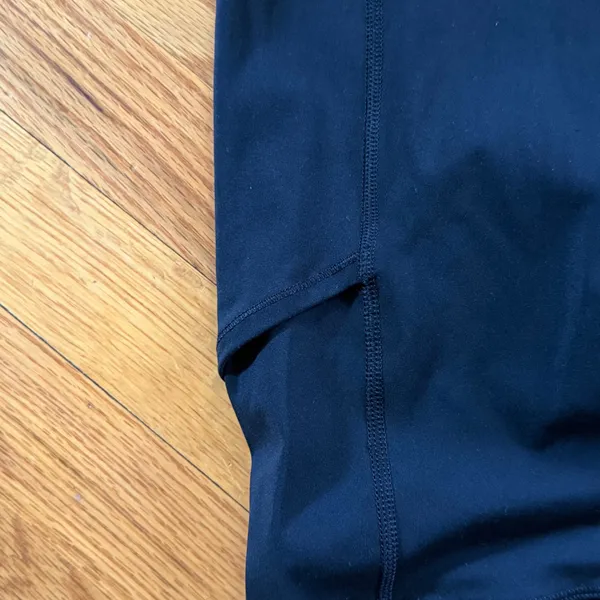 CRZ Yoga High Waist Running Leggings Small Navy Blue Side Pockets Reflective Dot - Image 2