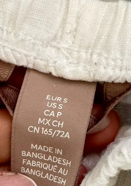 H&M Linen Pants White - Image 5