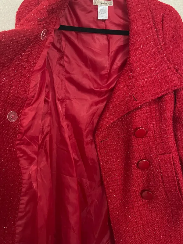 Women’s red peacoat - Image 3