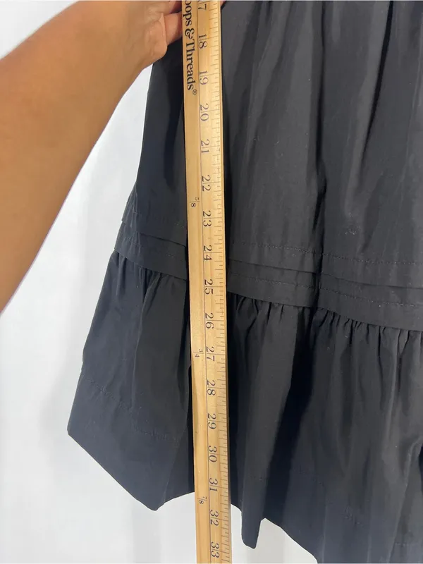 Anthropologie Somerset Tier Spaghetti Strap Mini Dress Black Size L - Image 13