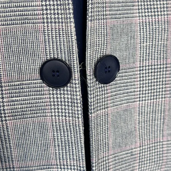 Gray Plaid Long Wool - Image 6