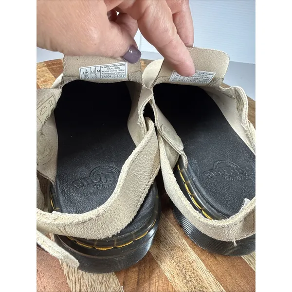 Dr. Martens Carlson Suede Slingback Clogs Mules Women's US 5 UK 3 Warm Sand - Image 14