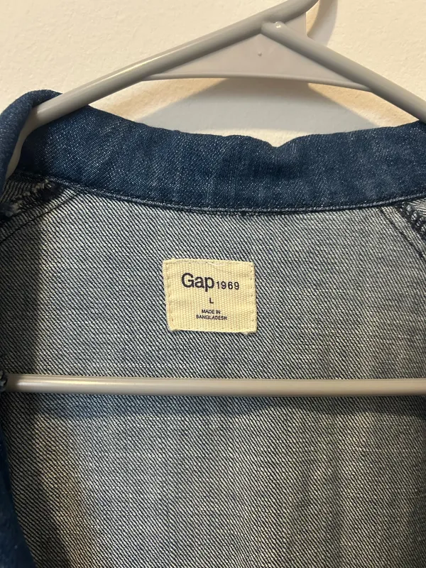 Gap Denim Trench Coat - Image 3