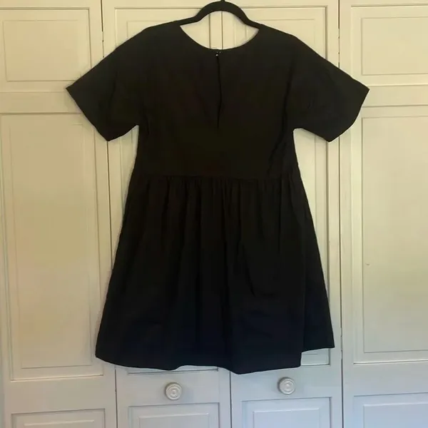 Anthropologie Potters Pot black sequin heron dress small - Image 7