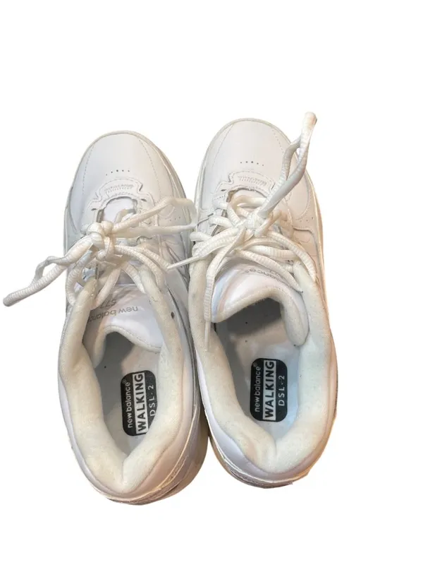 New Balance 577 wms SL2 white leather low top walking sneakers sz 8.5D SKU 10-3 - Image 13
