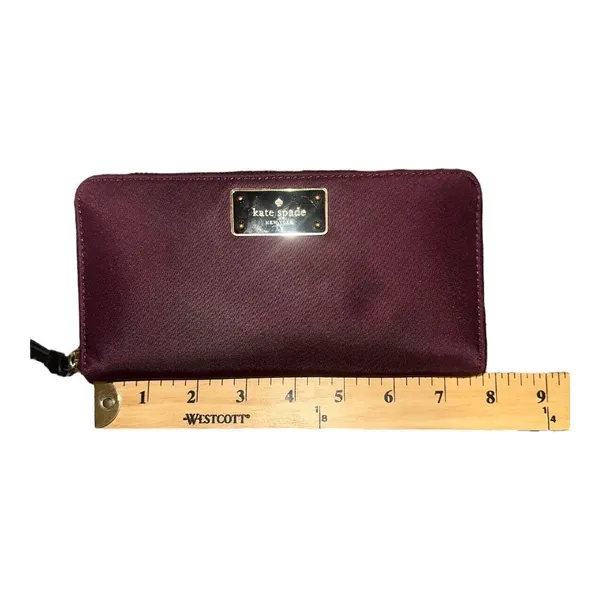 Kate Spade Deep Plum Wilson‎ Road Neda Zip Around Wallet - Image 8