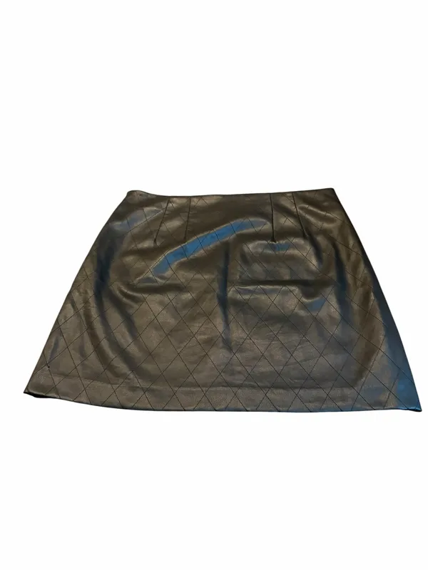 LOFT quilted faux leather skirt - Image 4