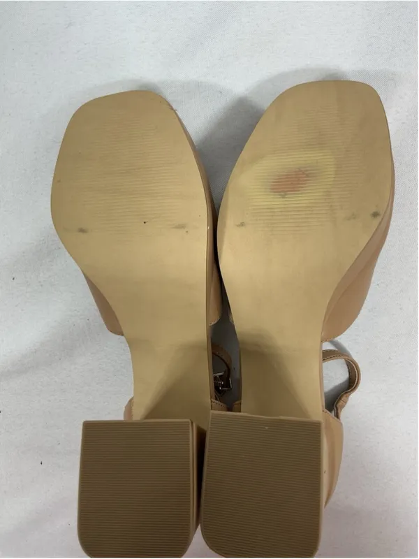 Womans Excellent Condition Sun & Stone Viennaa Platform Pumps 9 M Tan - Image 7