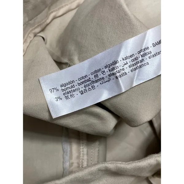 Zara Womens Beige Khaki High Waisted Utility Straight Mini Casual Shorts Size XS - Image 6