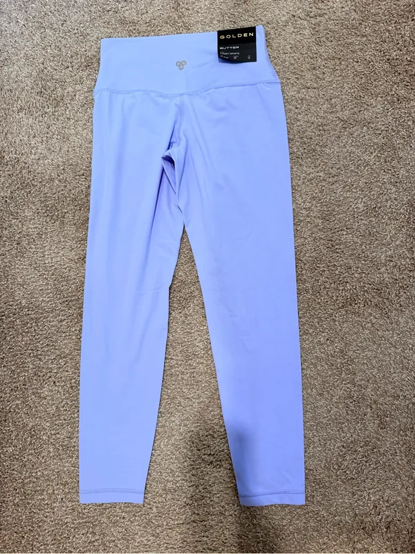 NWT Aritzia Golden BUTTER Cheeky Hi-Rise 26" Legging day flower blue size 10 - Image 5
