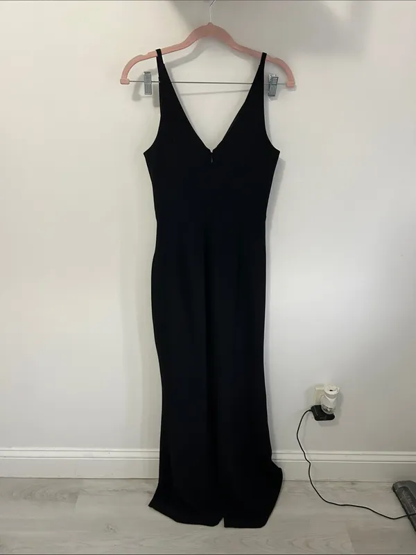 Dress The Population Iris Slit Crepe Gown - Image 6