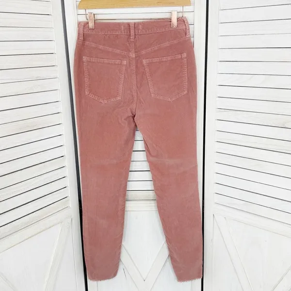 We The Free Free People Raw Hem Corduroy Ankle Skinny Pants‎ Dusty Rose Pink 27 - Image 2
