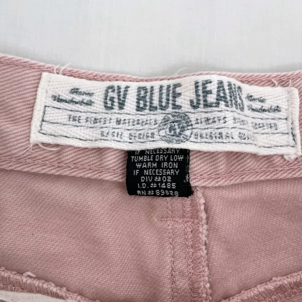 Gloria Vanderbilt Vintage Baby Pink Pastel High Rise Jean Shorts Retro Denim 12 - Image 5