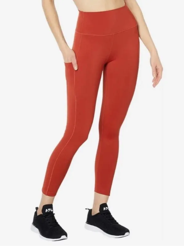 Splits59 Tread High Waist Techflex Leggings in Orange - Image 2