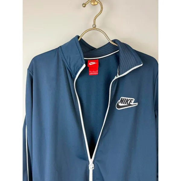 Nike Women’s Teal Blue & White Full Zip Pre-Game Track Jacket - Size - XL - Image 5