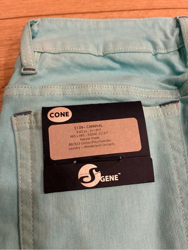 NWT Cone Denim Women’s S Gene Carnival Flare Bootcut Jean Bright Blue Size 24 - Image 8