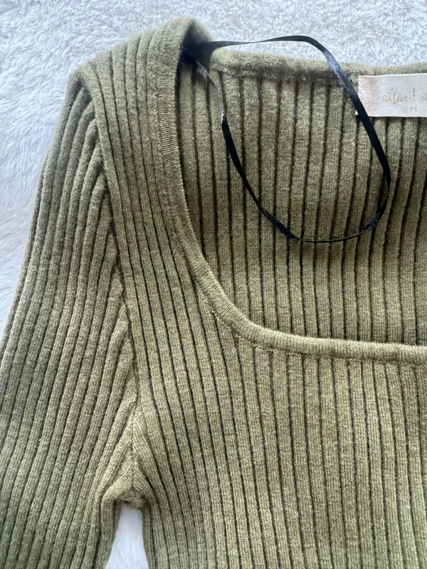 Altar'd State Olive Green Top  - Image 7