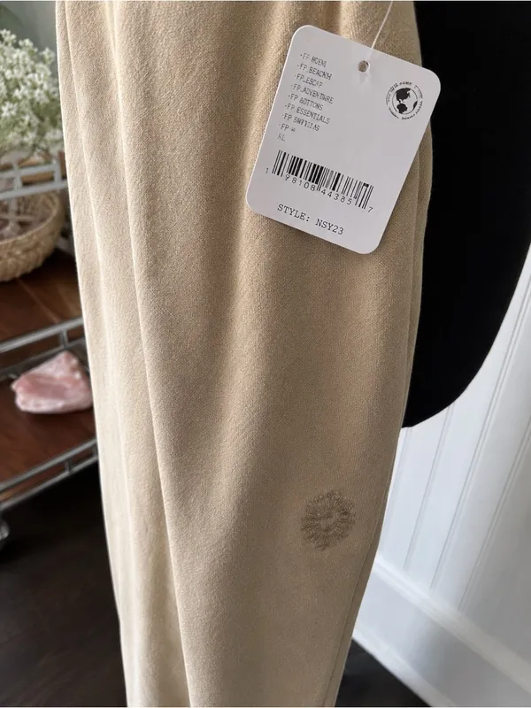NEW Free People Comeback Jogger ~Incense Taupe ~Large - Image 7