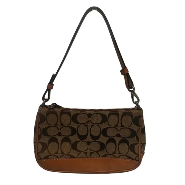 Vintage tan Coach demi mini canvas leather #6094 - Image 2