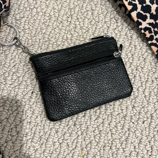 Leopard Pattern Strap with Black Card Holder Brown - Image 2