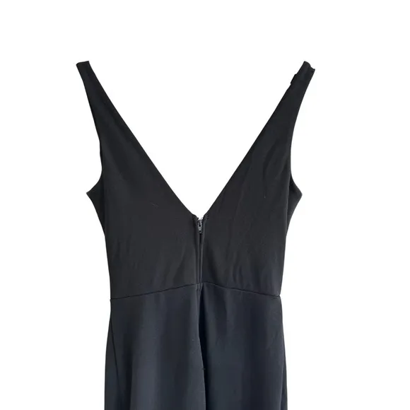 City Studio Black Formal Dress V-Neck Rhinestone Trim Maxi Gown Dramatic‎ Chic - Image 5