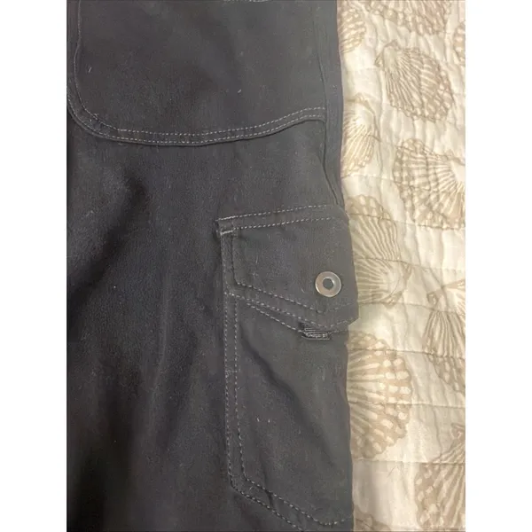 KÜHL Mova Straight Leg Pants Black Hiking Cargo Stretch Pull On Womens 6 Reg - Image 2