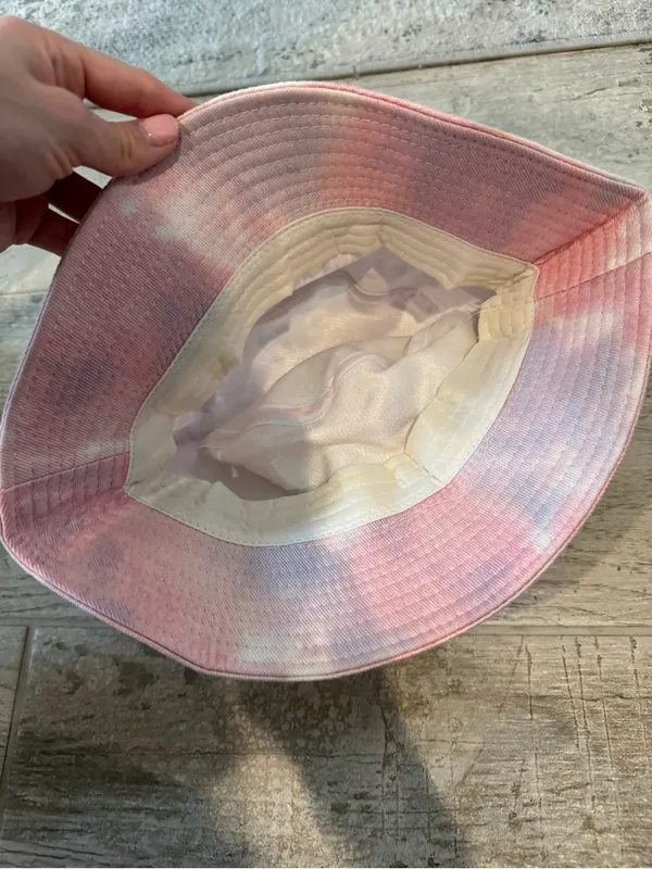 Kava Culture "Drink Love" Tie-Dye Pink and Purple Bucket Hat - Image 3
