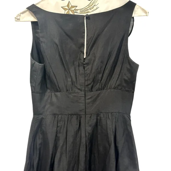 White House Black Market Silk Blend Ruffle V Neck Midi A line Sundress Dress 00 - Image 6