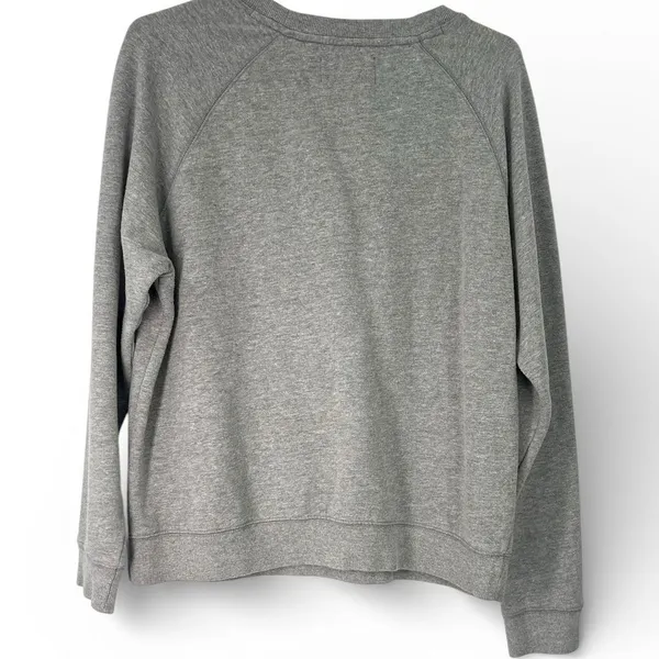Lucky Brand L Daisy Applique Sweatshirt Crewneck Sweater Pullover Embroidered - Image 3