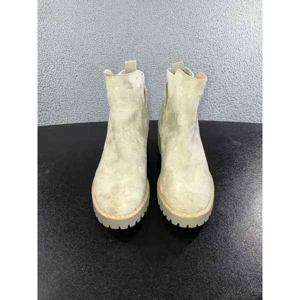 DV Dolce Vita RIELLE Suede‎ Lug Sole Wedge Chelsea Boots Women 8 Waterproof - Image 2