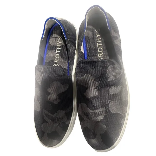 ROTHY'S The Sneaker Camo Slip On Womens Black Gray Casual Comfort Shoe 7.5 S11-6 - Image 4