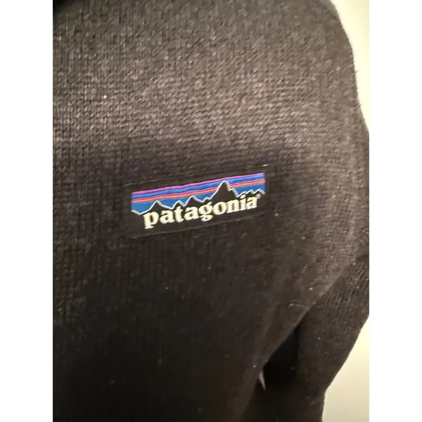 Patagonia Inkling Embroidered Quarter Zip‎ Fleece Pullover Black Women's Size M - Image 5