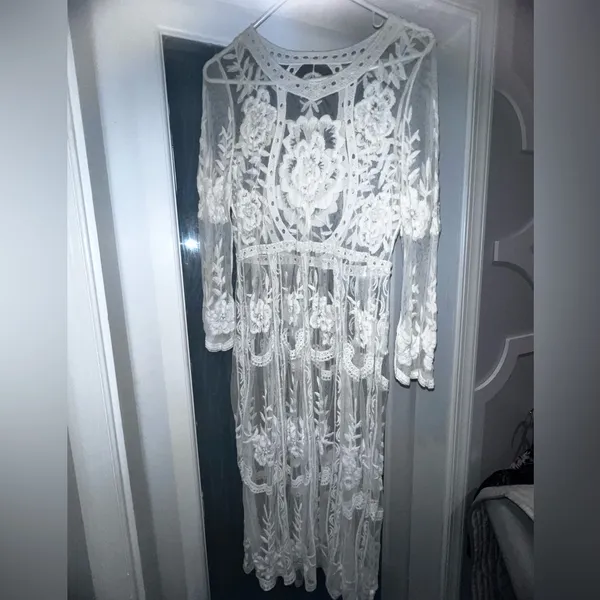 Women’s Bathing Suit Cover Up for Beach Pool Swimwear Crochet Dress Sexy Swim - Image 3