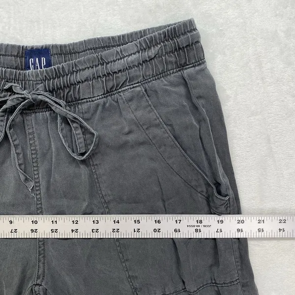 Gap Pants Womens S gray Utility Jogger Tencel Pull On Drawstring‎ Comfy Casual - Image 3