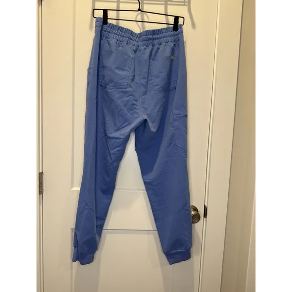 FIGS High Waisted Zamora Jogger Scrub Pants Blue Women's Medium Petite Uniform - Image 3