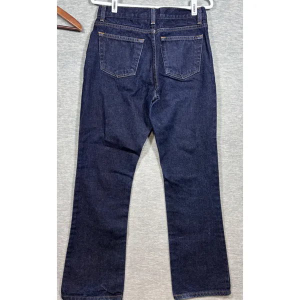 Vtg Y2K Old Navy Blue Jeans‎ Bootcut Dark Wash Denim Women Size 10 Casual - Image 3